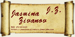 Jasmina Živanov vizit kartica